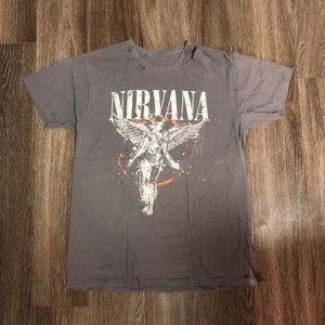 Nirvana distressed tee